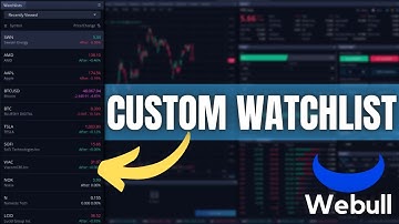 Hoe maak je een watchlist aan op Webull Desktop