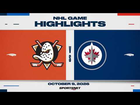 NHL Highlights | Ducks vs. Jets - October 9, 2026