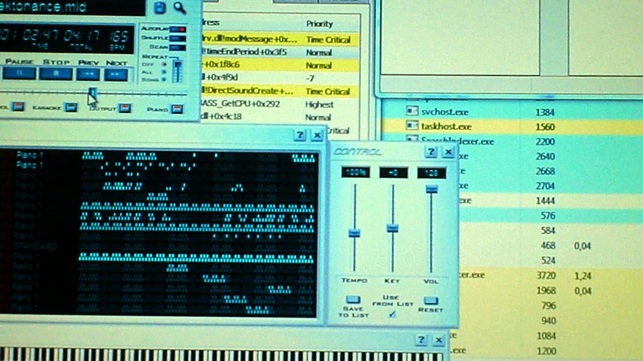 ATNR's method test #1 - Windows 7 winmm.dll - BASSMIDI mod