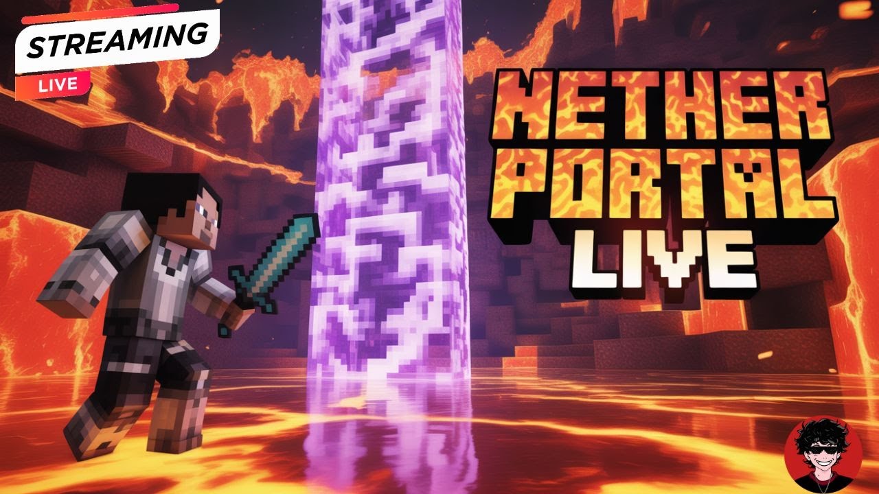 Minecraft LIVE: Entering the Nether for the First Time! - YouTube