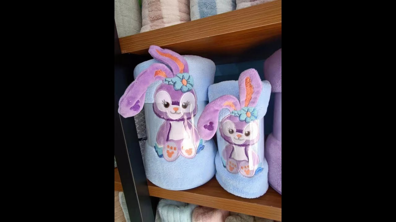 11.6.22 Embroidered cute rabbit coral fleece bath towel marketing number 1