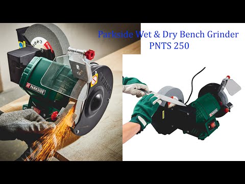 Багатофункціональний точильний верстат Parkside PNTS 250 C2 (мокре-сухе заточування, 250 Вт, Німеччина), відео 2
