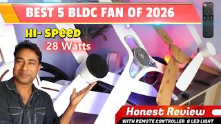 Best 5 BLDC Motor Smart Ceiling fan ( 28 - 35 watts ) only 1200 mm sweep &amp; Remote  - Review 2026