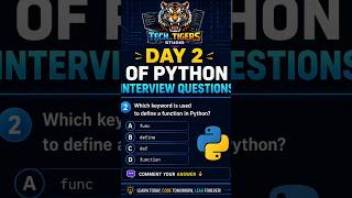 day 2 of python interview questions ❓🤔#python #job #pythontips #interview #technicalinterview #tech