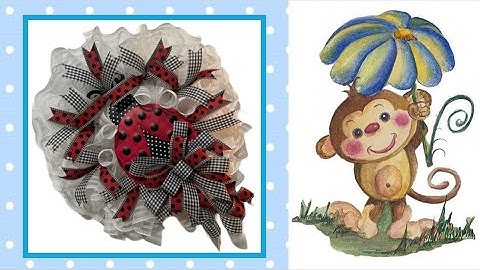 #makeitlikeMichele | DIY Ladybug Ribbon Wreath | Easy Spring Crafts