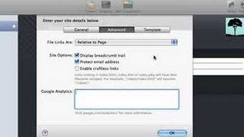 RapidWeaver Screencast: Site Setup