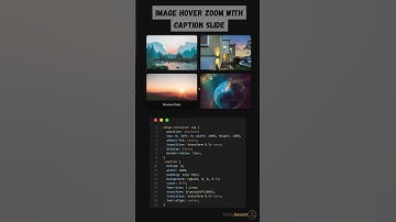 🔥 Image Hover Zoom Effect with Sliding Caption #shorts #cssanimation #csstricks #css
