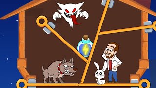 ホームピンレスキュー：ピンを引いて彼を引き抜く新しいゲームプレイ screenshot 4