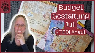 SPAREN Budgetgestaltung Juli 🤩 Kleiner TEDi #haul #umschlagmethode #budgetplanung #vlog #kreativ