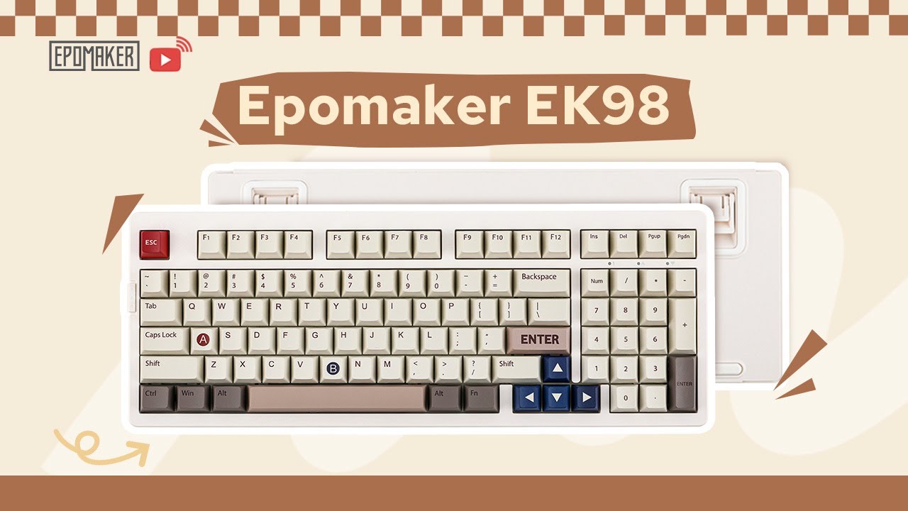 [ Epomaker EK98 ] Budget large layout keyboard - YouTube