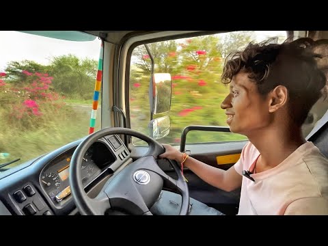 छोटे उस्ताद की Truck Driving देख कर दिल ख़ुश हो गया🔥 Bharat Benz 5528 Semi Trailer Truck Review