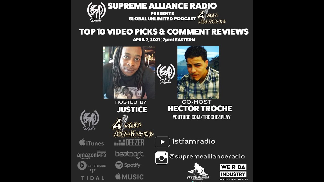 SUPREME ALLIANCE RADIO TOP 10 MUSIC VIDEO REVIEWS FEAT  HECTOR TROCHE OF TROCHE 4 PLAY