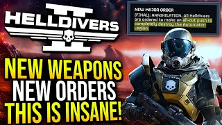 Helldivers 2 - New Orders To Eliminate The Automatons, and New Weapons!