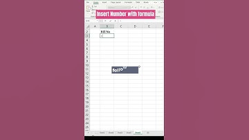 Insert Customized serial number #shorts #shortvideo #excel #ytshorts #excelshorts