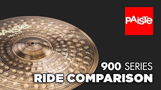 PAISTE CYMBALS - Comparison (900 Series Rides)