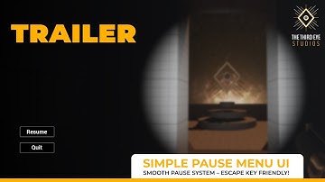 Free Pause Menu UE5 Trailer
