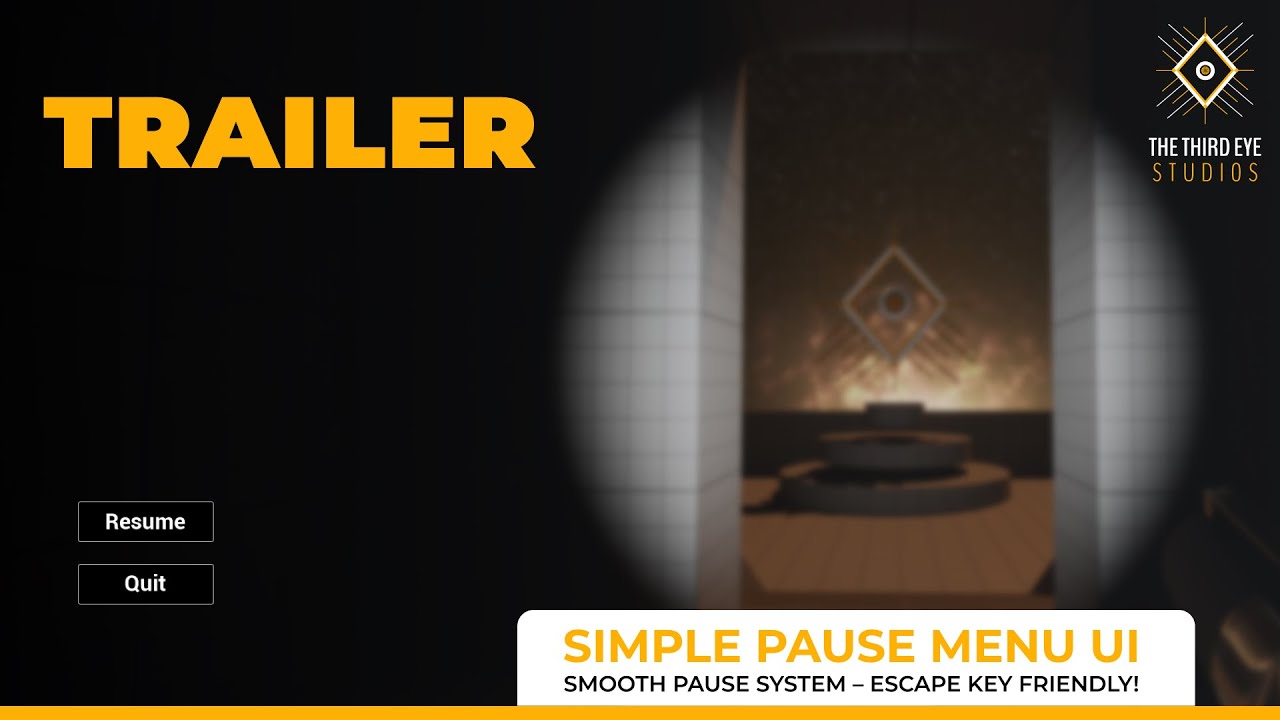Free Pause Menu UE5 Trailer - YouTube