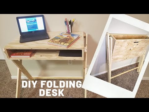 DIY FOLDING CRAFT TABLE OR FOLDABLE DESK Story - Remodelaholic