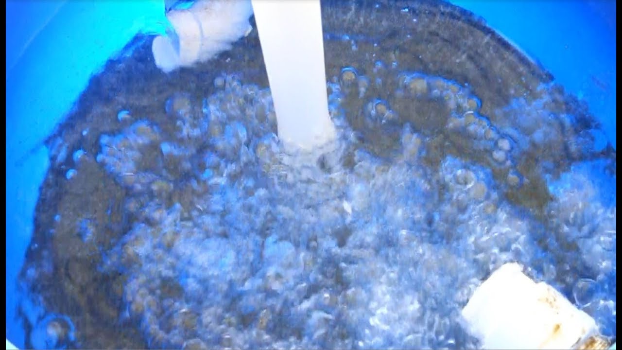 DIYろ過装置の掃除(砂&砂利フィルター)