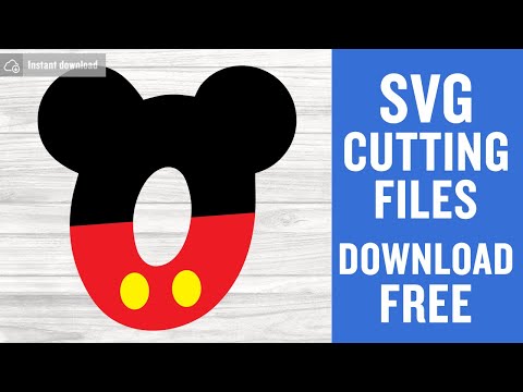 Micky Numbers Zero Svg Free Cutting Files for Silhouette Free Download