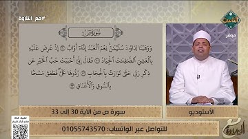 تلاوة تخطف القلب بصوت د. ماهر الفرماوي في سورة ص من الآية 30 إلى 33