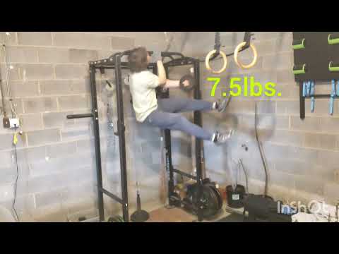 Weighted One Arm Pull Up Personal Best!