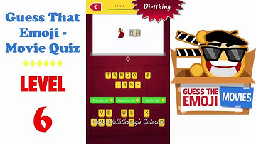 Guess That Emoji - Movie Quiz Level 6 - All Answers - Walkthrough ( By GMonks Entertainment )