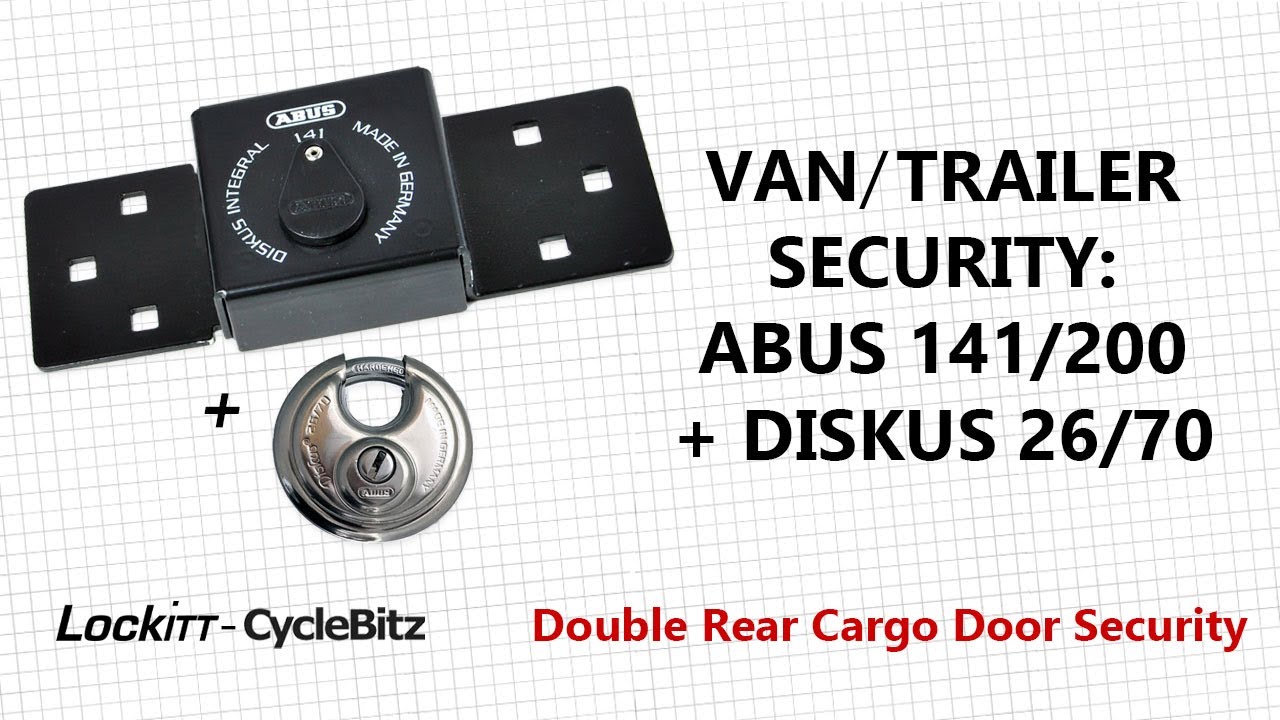 Abus 141/200 Verrou intégral pour camionnette avec cadenas Diskus 26/70