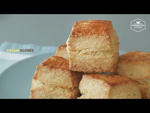 겉바속촉~ 생크림 스콘 만들기, 결스콘 : Cream <strong>Scones</strong> Recipe | Cooking tree