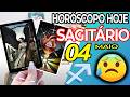 VOCÊ VAI DESMAIAR ❗️😰 NAS PRÓXIMAS 58 HORAS⏳ Sagitário ♐ 4 Maio 2026 | Horoscopo do dia de hoje ♐