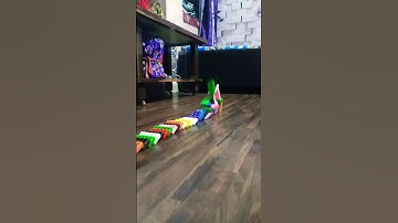 a new type of a three layer Domino building fall with a slanting domino trick #trending domino