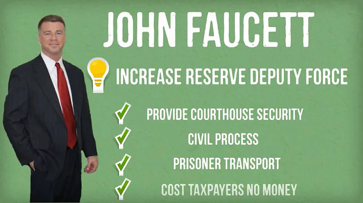 John Faucett For Sheriff | Increase Reserve Deputy...