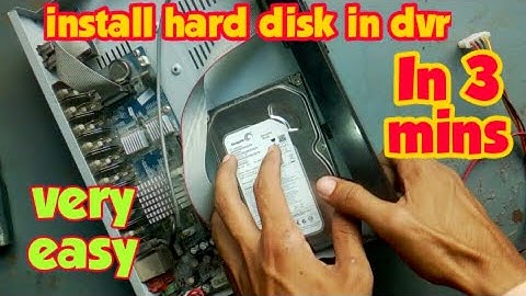 How to install hard drive in DVR