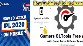 | How To watch IPL 2020 And How to fix | Gamers GLT Tool | Update Issue | @Cashify screenshot 4