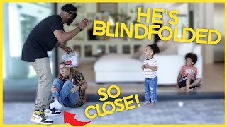 The Boss Family Blindfolded Challenge The Quiet Game Tiktok Family Games