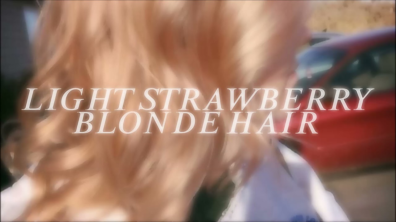 ꨄ 𝑆𝑡𝑟𝑎𝑤𝑏𝑒𝑟𝑟𝑦 ꨄ Light strawberry blonde hair subliminal | neige