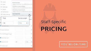 Staff-Specific Pricing - You