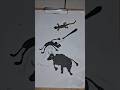 tung tung sahur di sruduk banteng  #banteng #tungtungsahur  #anomali  #art #melukis