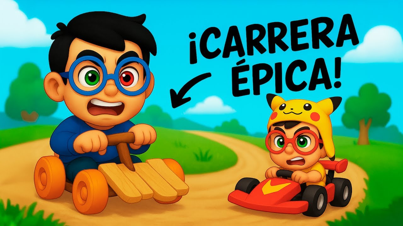 CARRERA de Coches MINIATURA RECICLADOS en Wobbly Life con TEKENDO