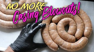 How to Stuff & Link your sausage  Reduce Casing Blowouts