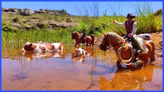 Fazenda de brinquedo INCRÍVEL! SALVANDO O BEZERRO  #chapeudogato