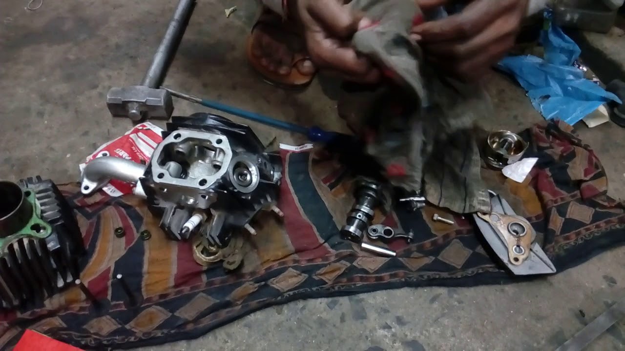 Hero bike Engine head fitting only 5 minutes to you YouTube