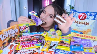 МУКБАНГ самое сладкое видео за год! Очень много шоколада и конфет Mukbang sweets and chocolate