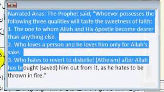 Quran and Hadees in English and Urdu:"SWEETNESS OF FAITH" in Islam : Bukhari 20 screenshot 1