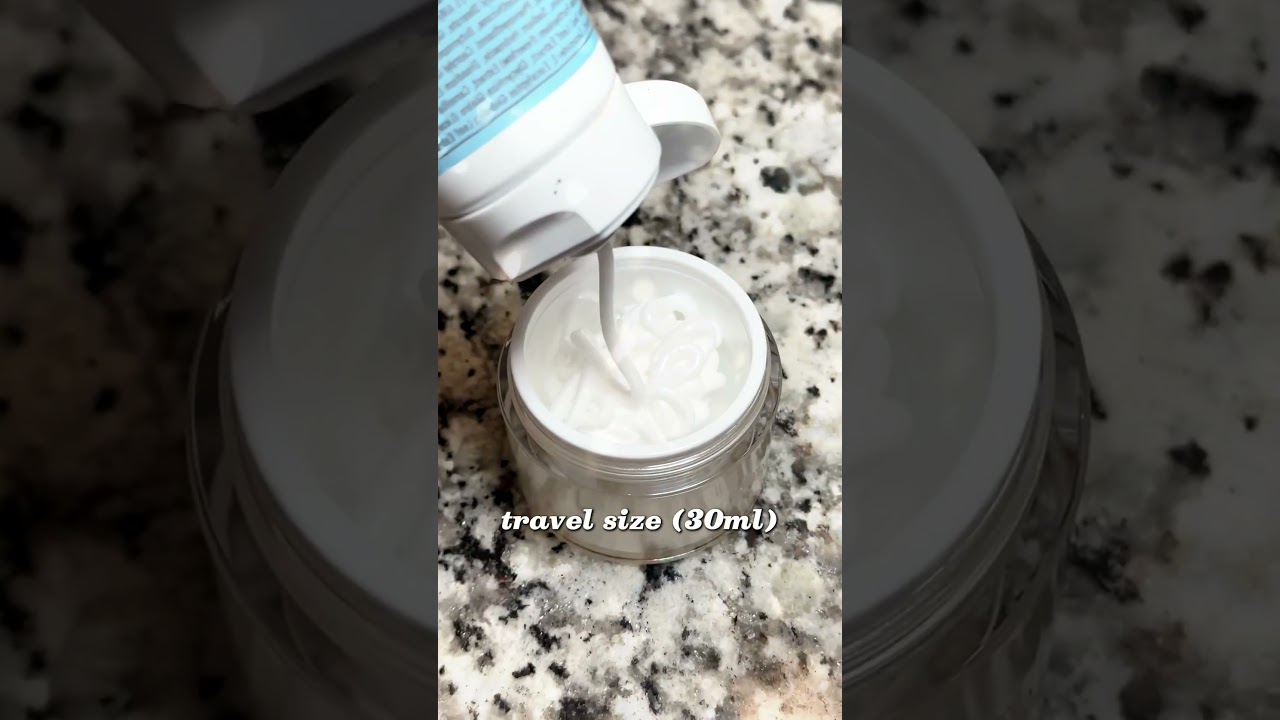 30ml transparent refillable travel cream jar 