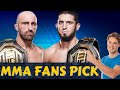 ✅#ufc284 #Makhachev vs #Volkanovski Fans Predictions 👍👍
