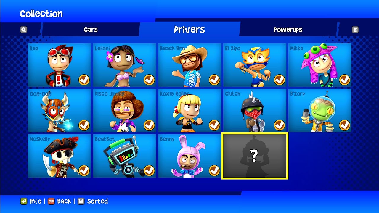 All Stars Unlock , But not Mr Happy - Beach Buggy Racing 2 PC