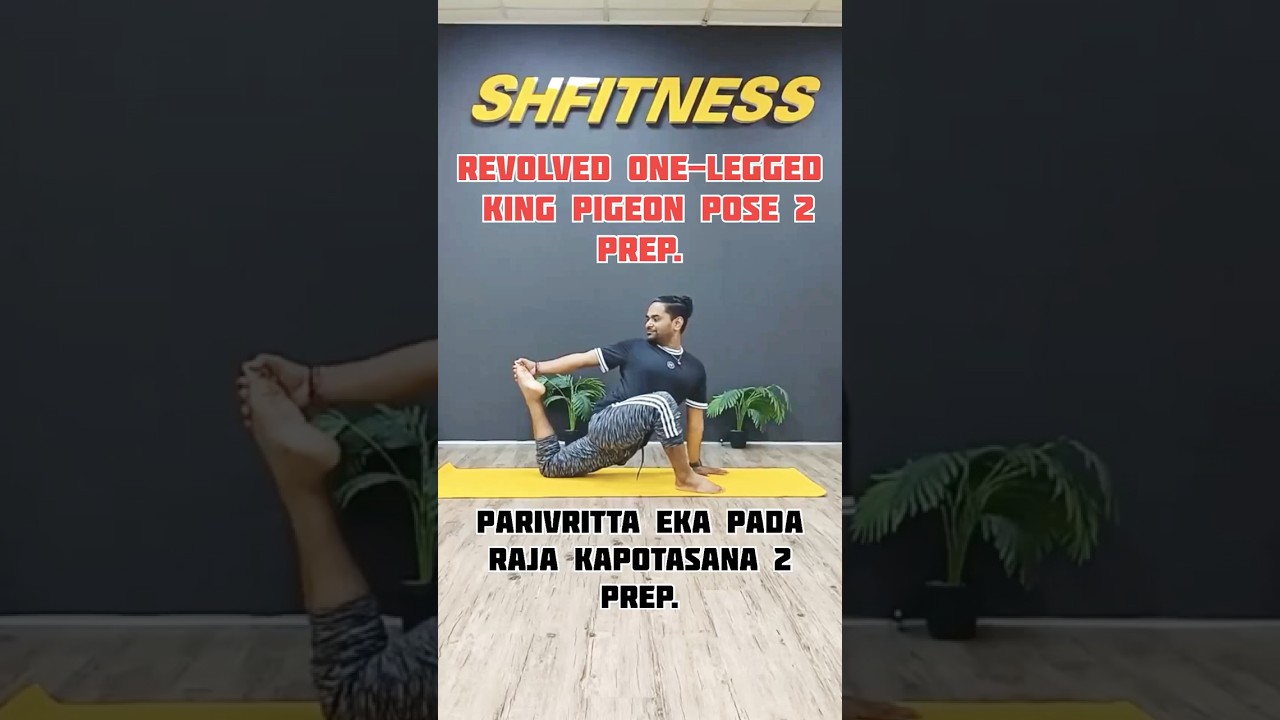 Revolved One-Legged King Pigeon Pose 2-Parivritta Eka Pada Raja Kapotasana 2 