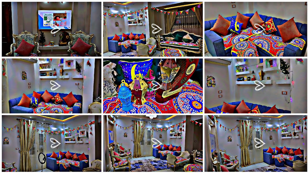 واخيرا تزين الريسيبشن لرمضان 🌛 بأفكار جديدة ❤️زينه رمضان 