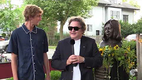 Roberta "Bobbie" Raymond sculpture dedication, 8-1...